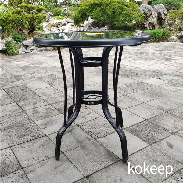 kokeep On Shine 3 PCS Outdoor Furniture,Patio Height Swivel Bar two Chairs and One Table,Bistro Set，Patio Furniture Set，Suitable for Yard,Backyard and Garden
