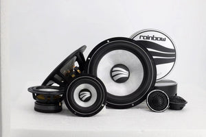 rainbow german car audio, car speakers, way component set, EL-MW165E, DL-C6.2