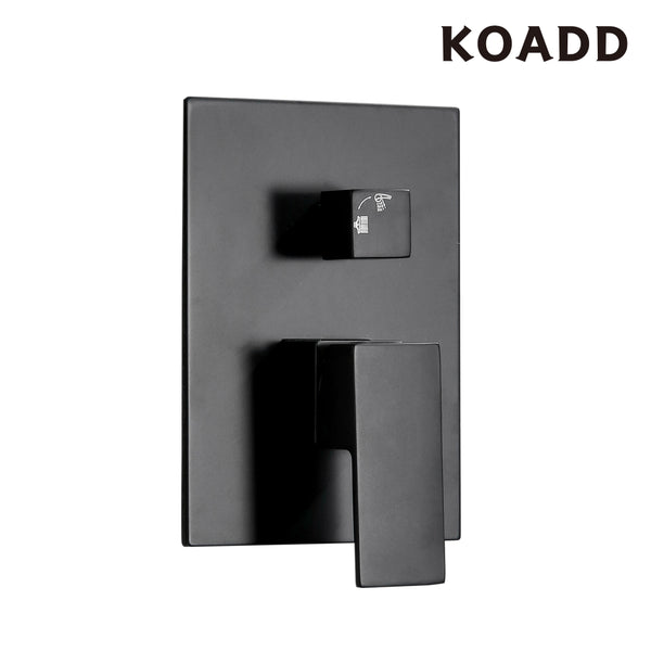 KOADD Stainless Steel Shower Set 10 Inch Top Shower-Black