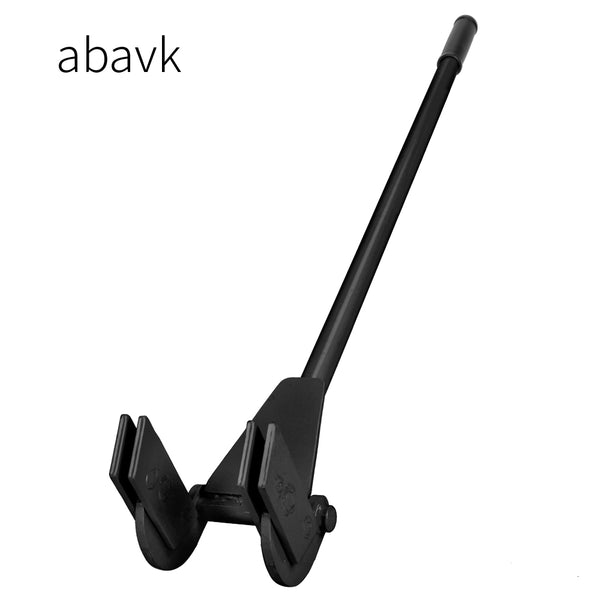 abavk 44" Hand-operated Pry Bars Pallet Buster Tool with Iron Nail-Removal Crowbar Black