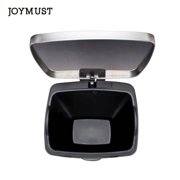 JOYMUST Rectangle, Stainless Steel, Soft-Close, Step Trash can, 30L