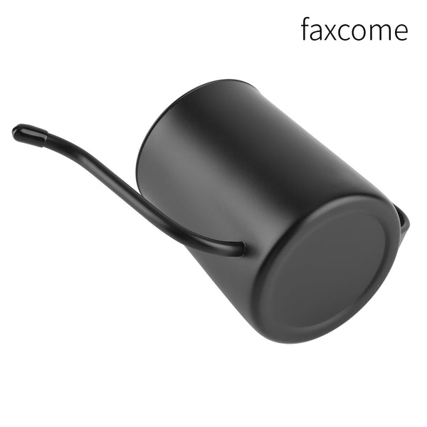 faxcome 550ml faxcome Stainless Steel Long Gooseneck Coffee Pot Kettle with Lid for Home Kitchen Coffee Shop