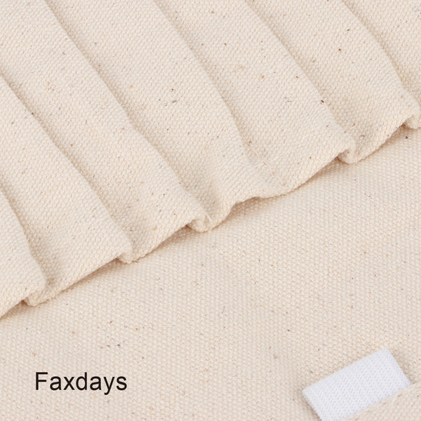 Faxdays Beige Multifunction Large Capacity Children Paintbrush Crayons Storage Stationery Bag