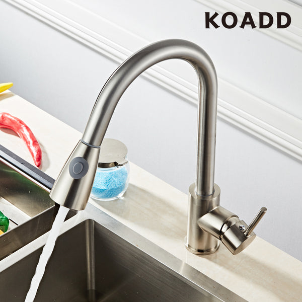 KOADD All Copper Kitchen Pull Faucet